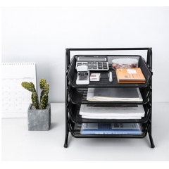 得力9184四層金屬文件盤