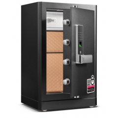 得力4117G指紋密碼保險(xiǎn)柜H710(黑)