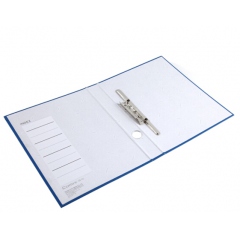 齊心NO.334半包膠文件夾25mm長押夾藍(lán)色