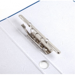 齊心NO.334半包膠文件夾25mm長押夾藍(lán)色