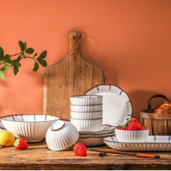 菲米生活FM-TC2201青沐日式陶瓷餐具套裝